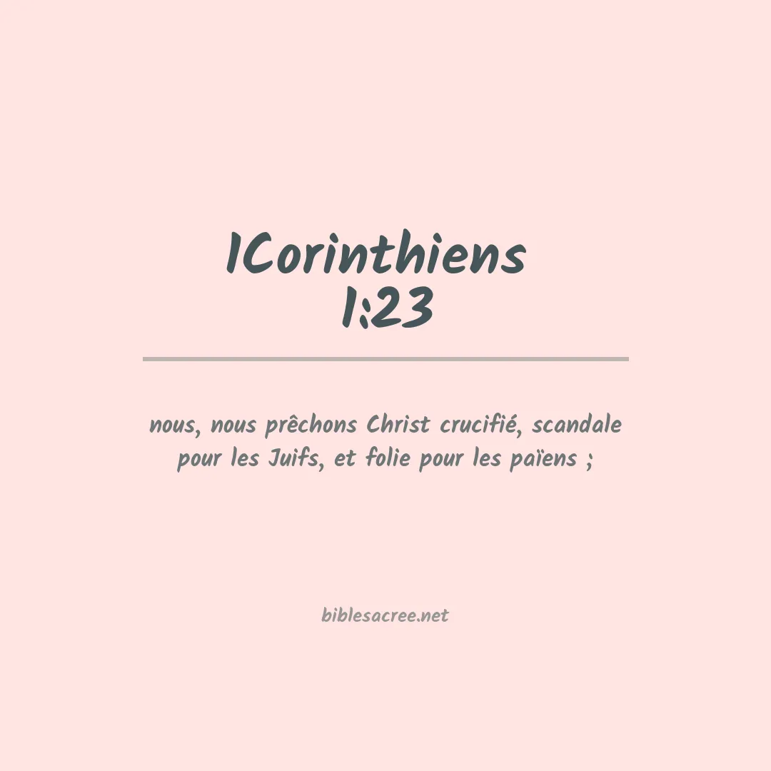 1Corinthiens  - 1:23