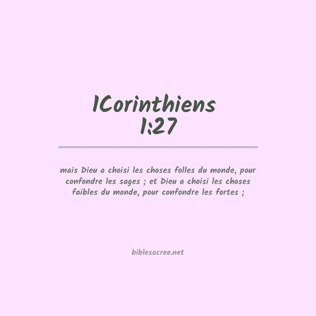 1Corinthiens  - 1:27