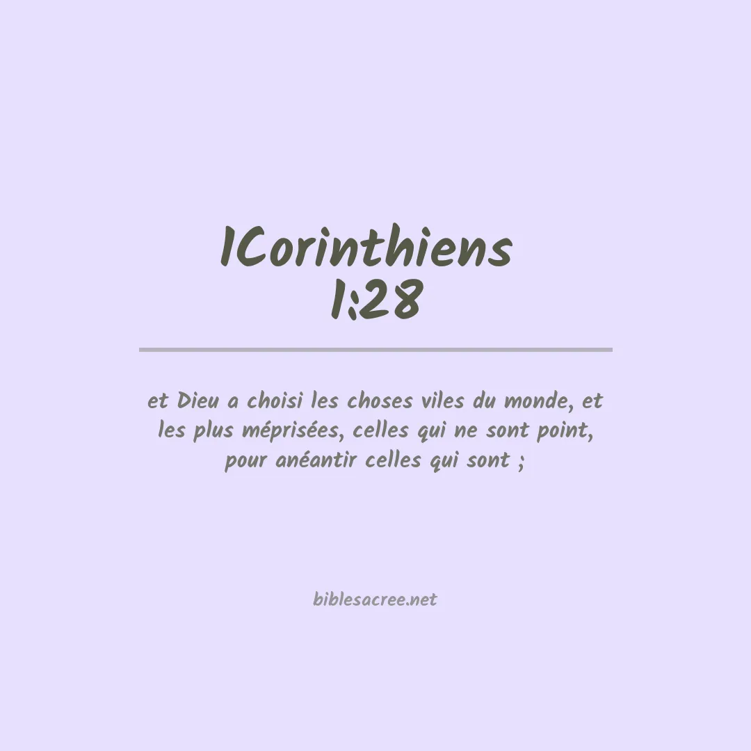 1Corinthiens  - 1:28