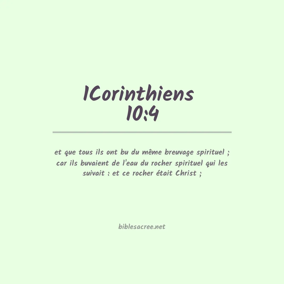 1Corinthiens  - 10:4