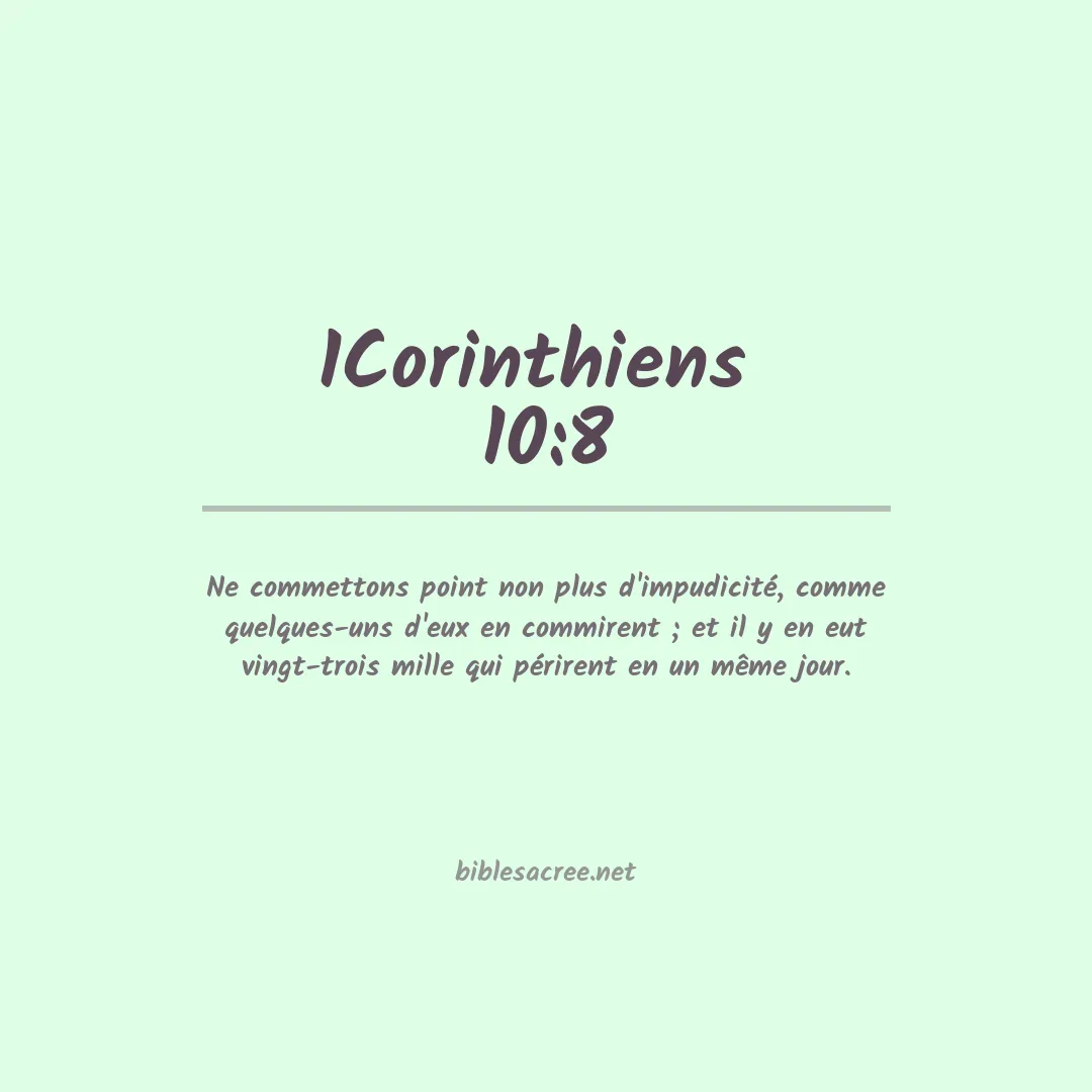 1Corinthiens  - 10:8