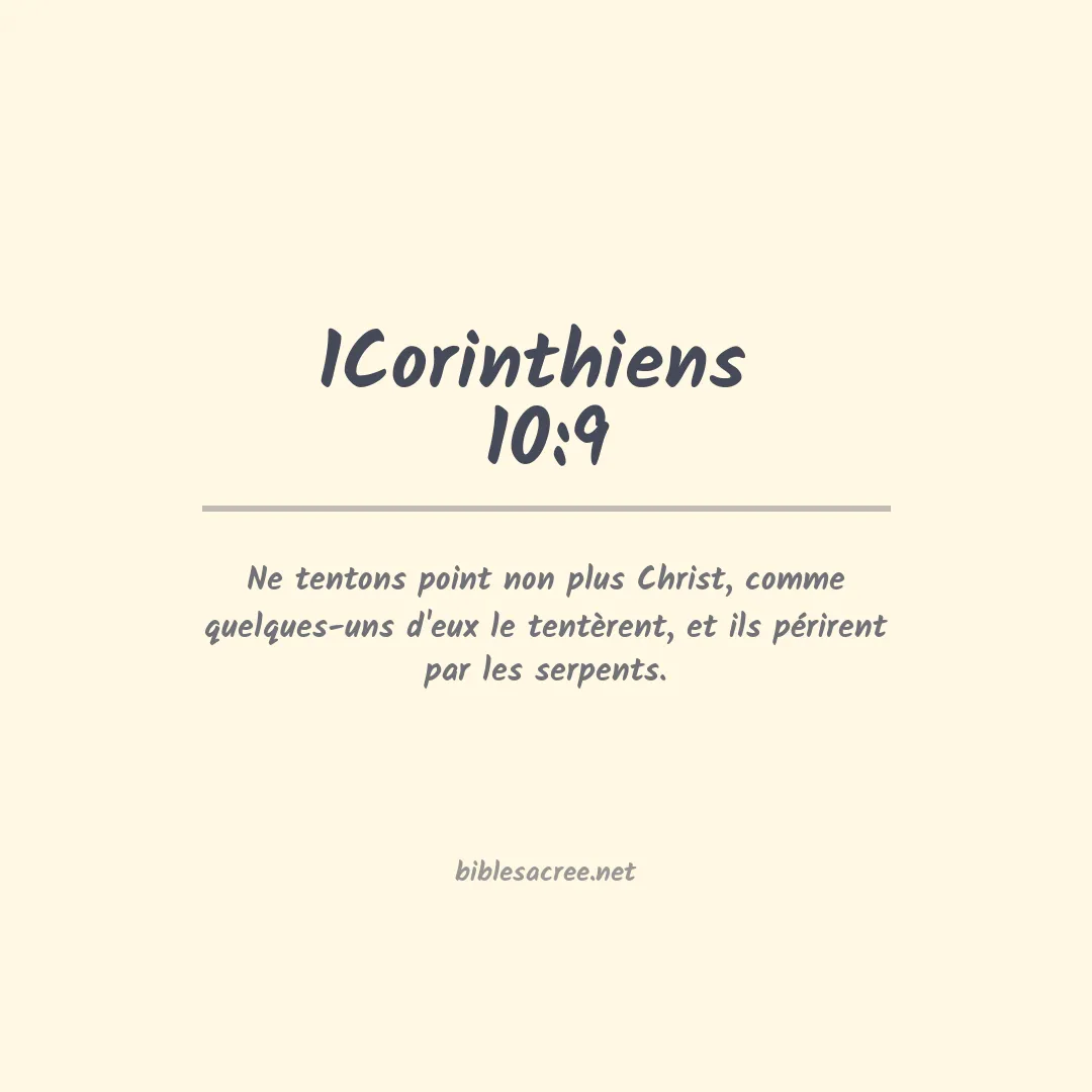 1Corinthiens  - 10:9