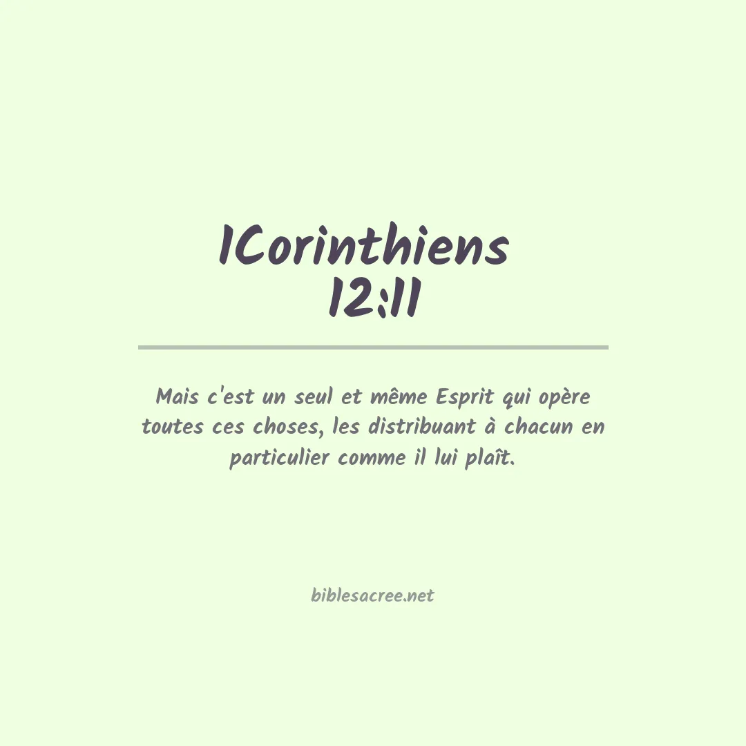 1Corinthiens  - 12:11