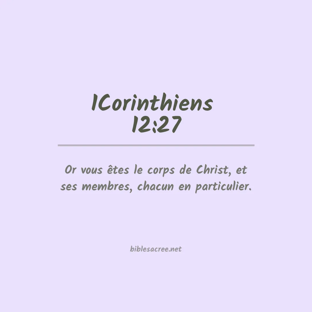 1Corinthiens  - 12:27