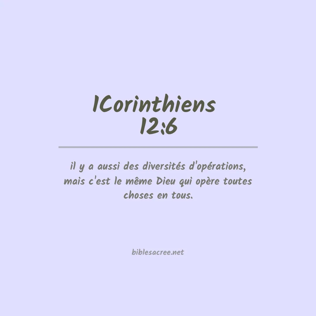 1Corinthiens  - 12:6