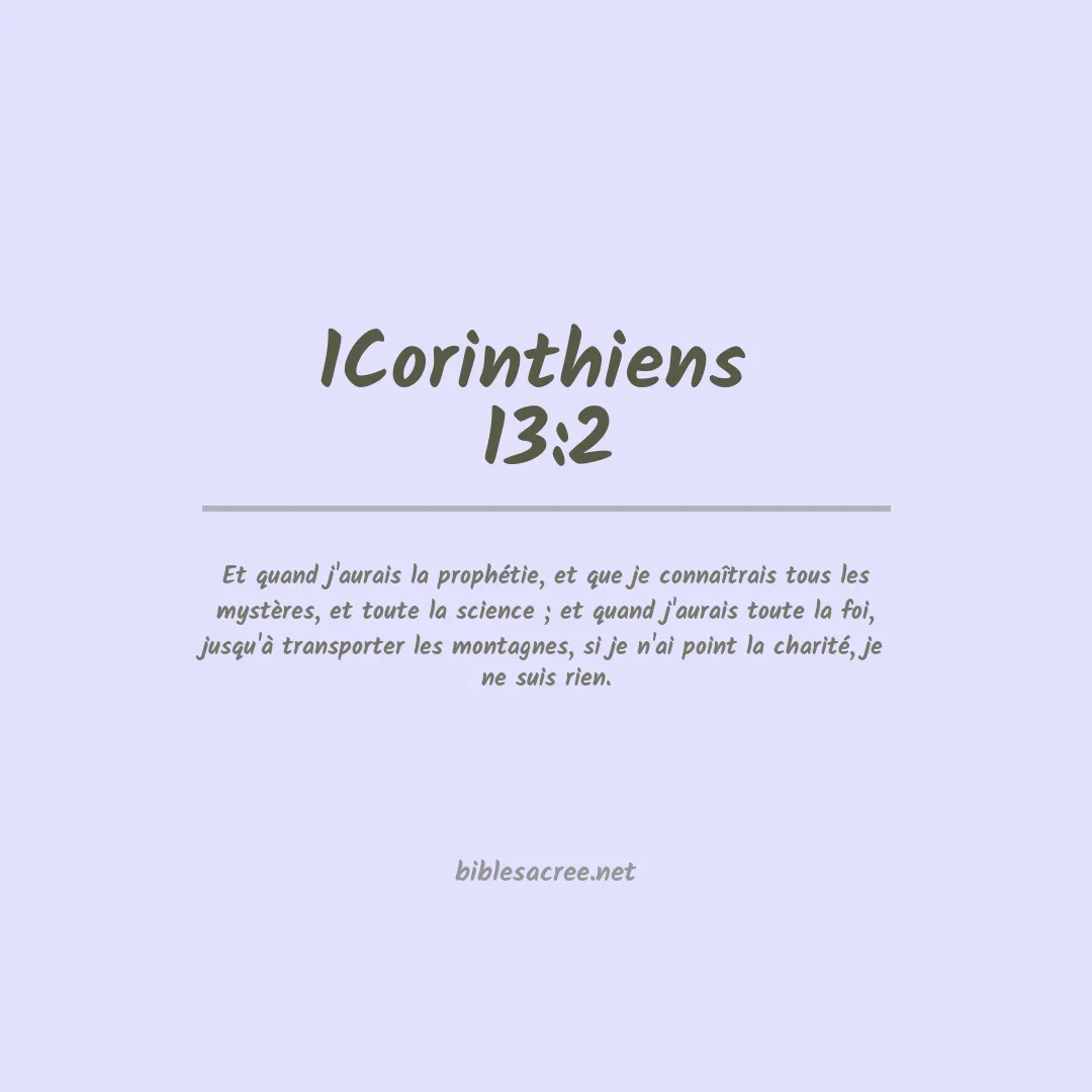 1Corinthiens  - 13:2