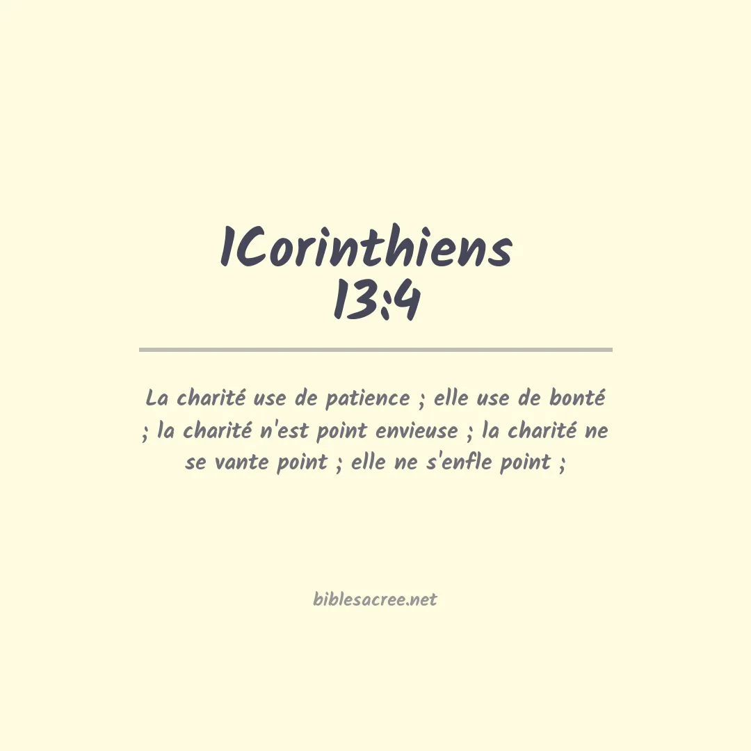1Corinthiens  - 13:4