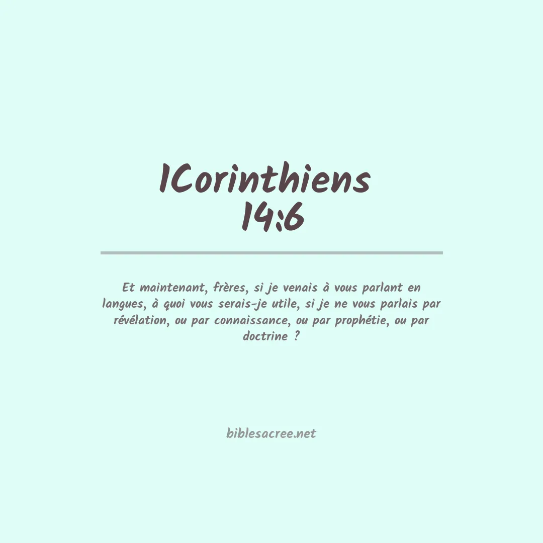 1Corinthiens  - 14:6