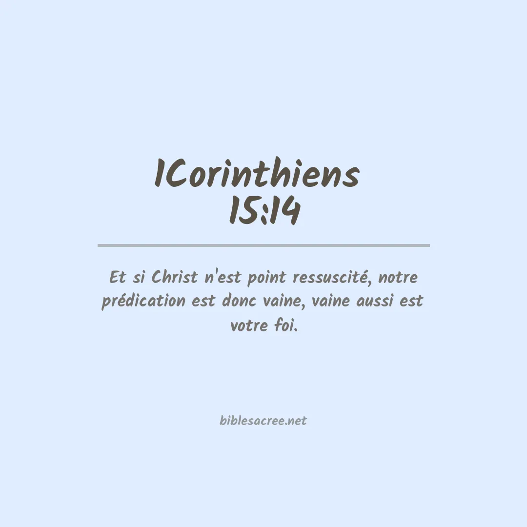1Corinthiens  - 15:14