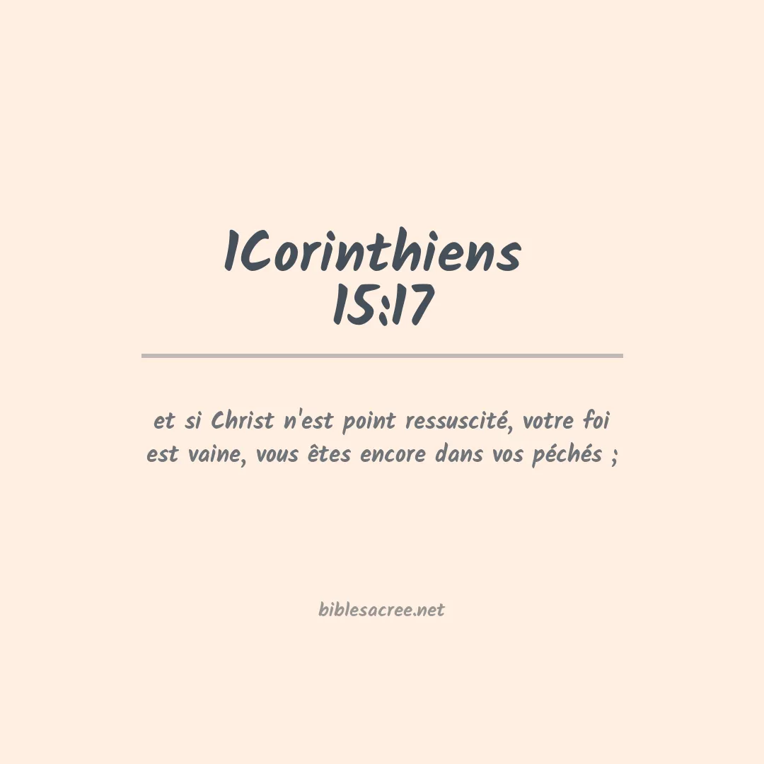 1Corinthiens  - 15:17