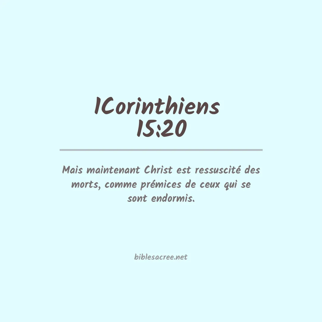 1Corinthiens  - 15:20