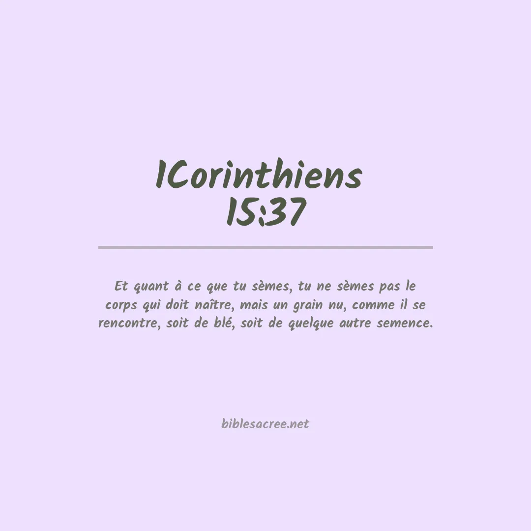 1Corinthiens  - 15:37