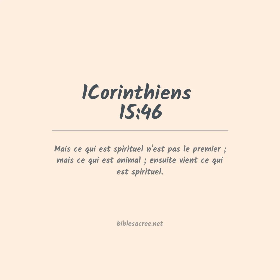 1Corinthiens  - 15:46