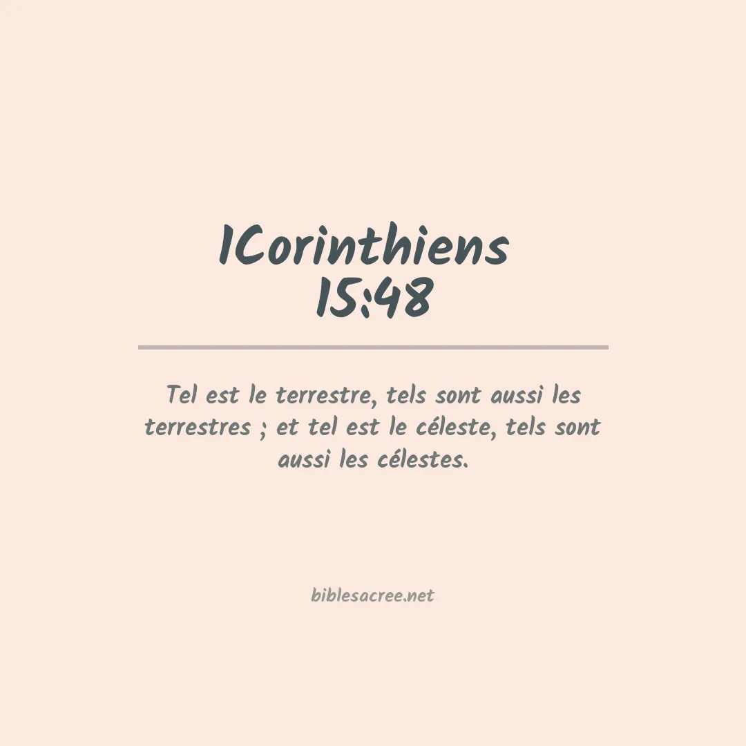 1Corinthiens  - 15:48