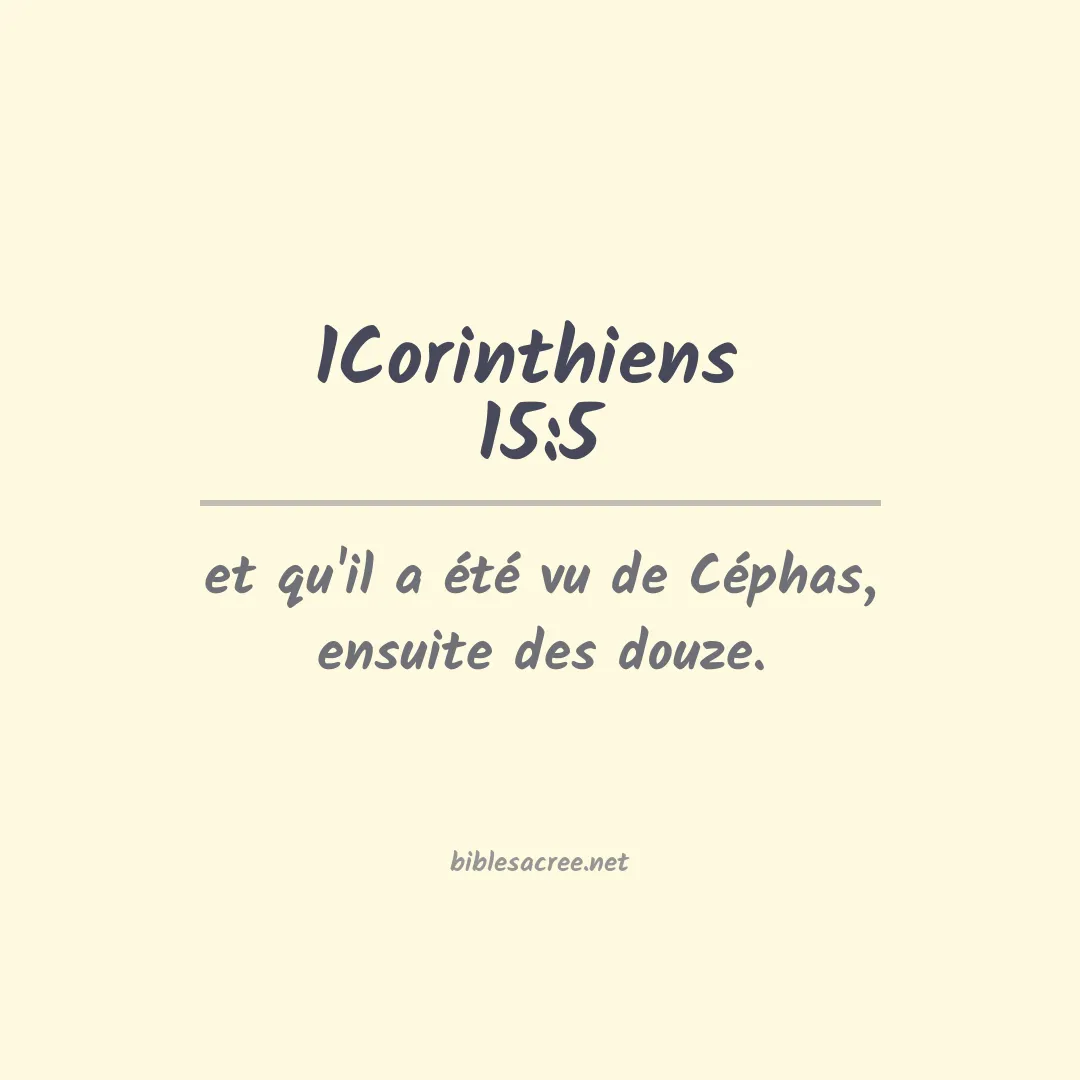 1Corinthiens  - 15:5