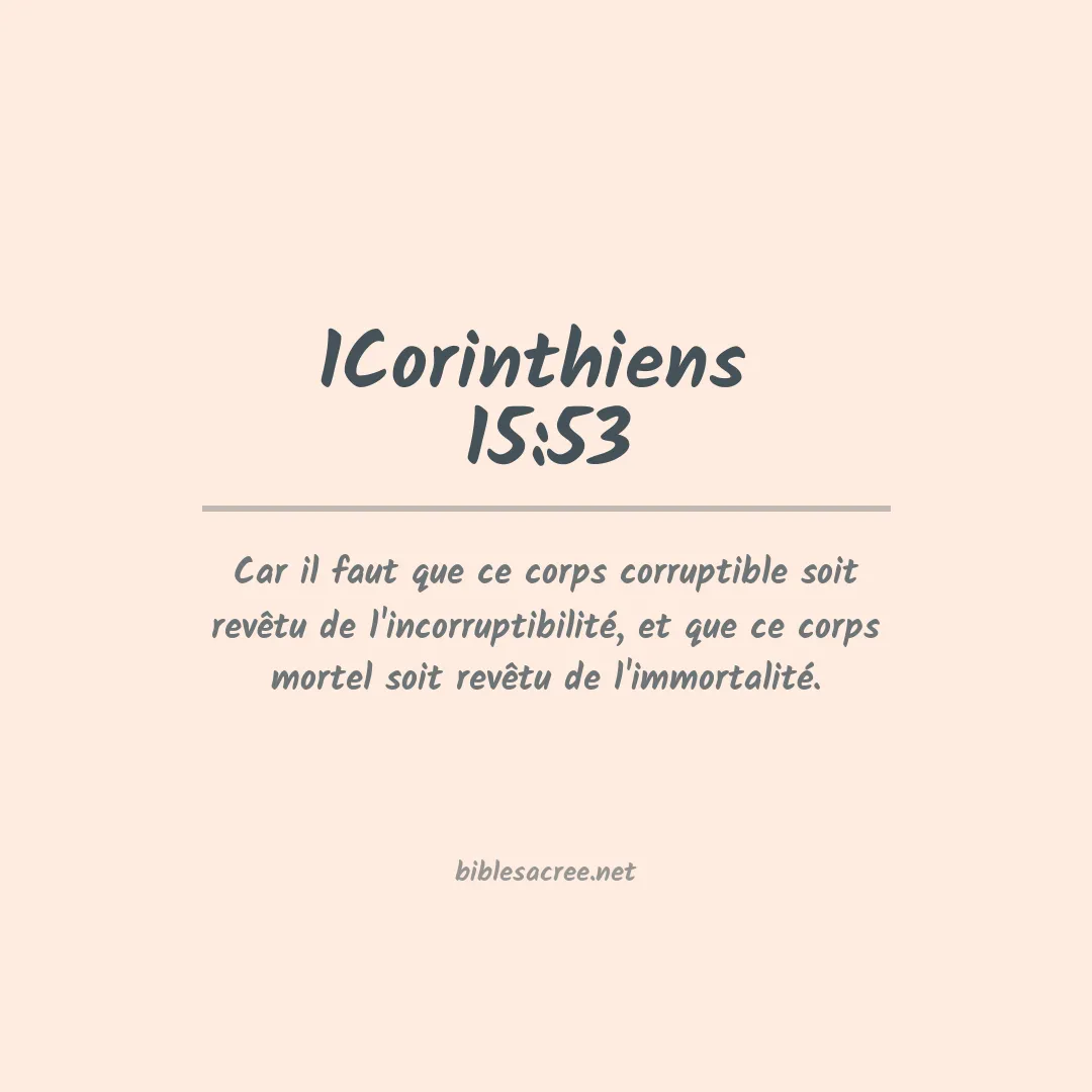 1Corinthiens  - 15:53