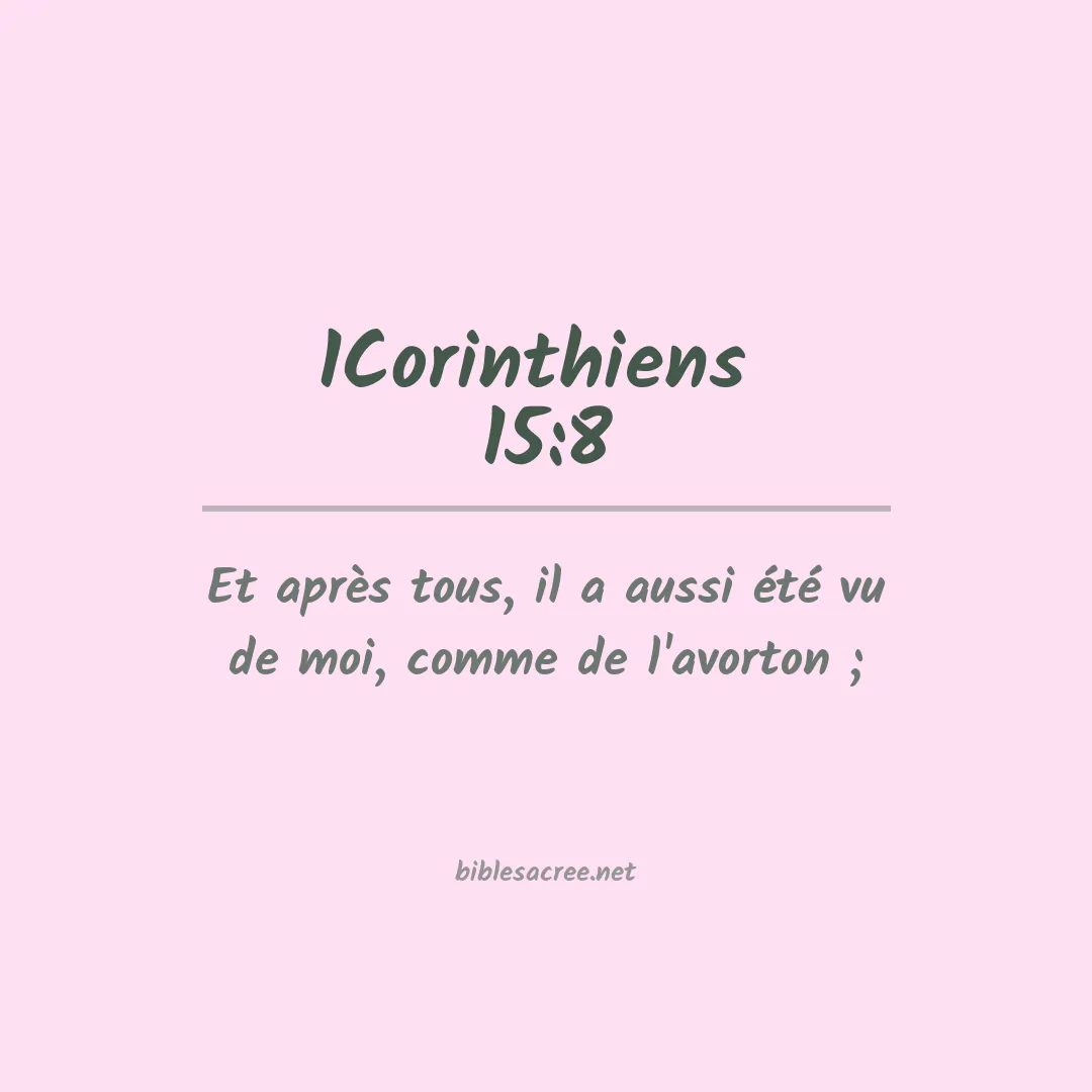 1Corinthiens  - 15:8