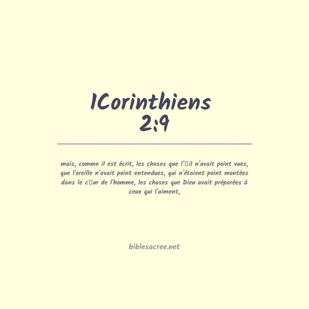 1Corinthiens  - 2:9