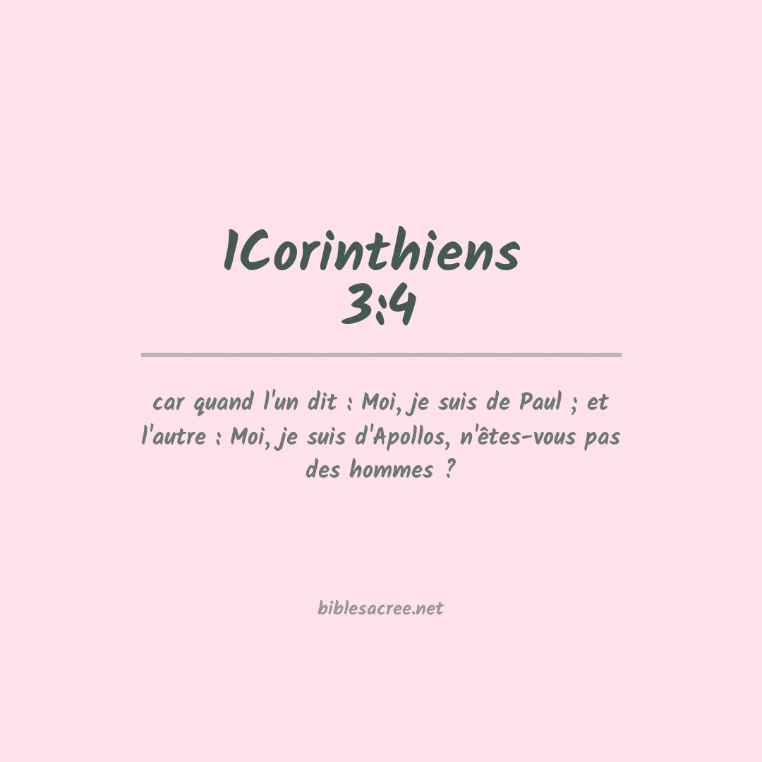 1Corinthiens  - 3:4