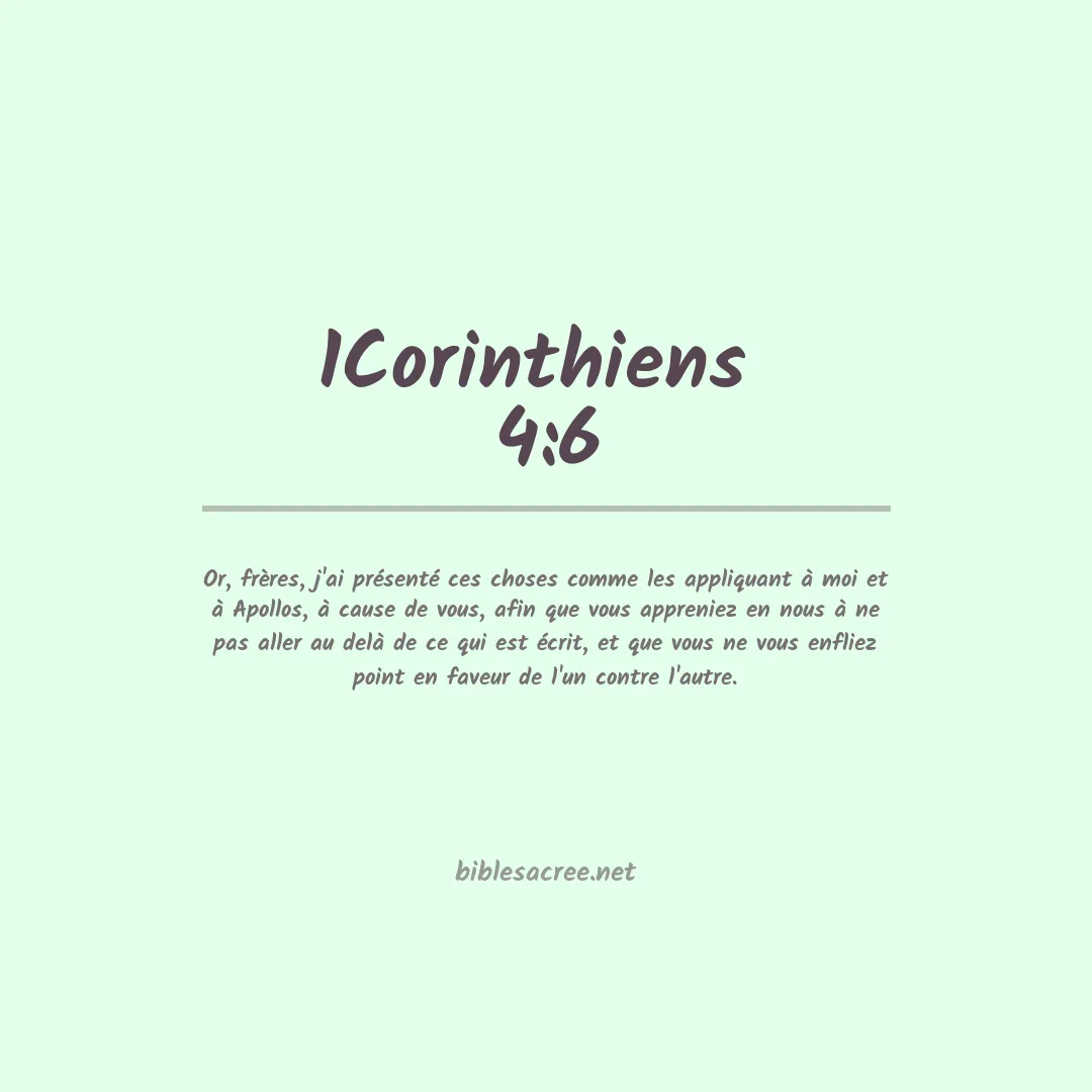 1Corinthiens  - 4:6