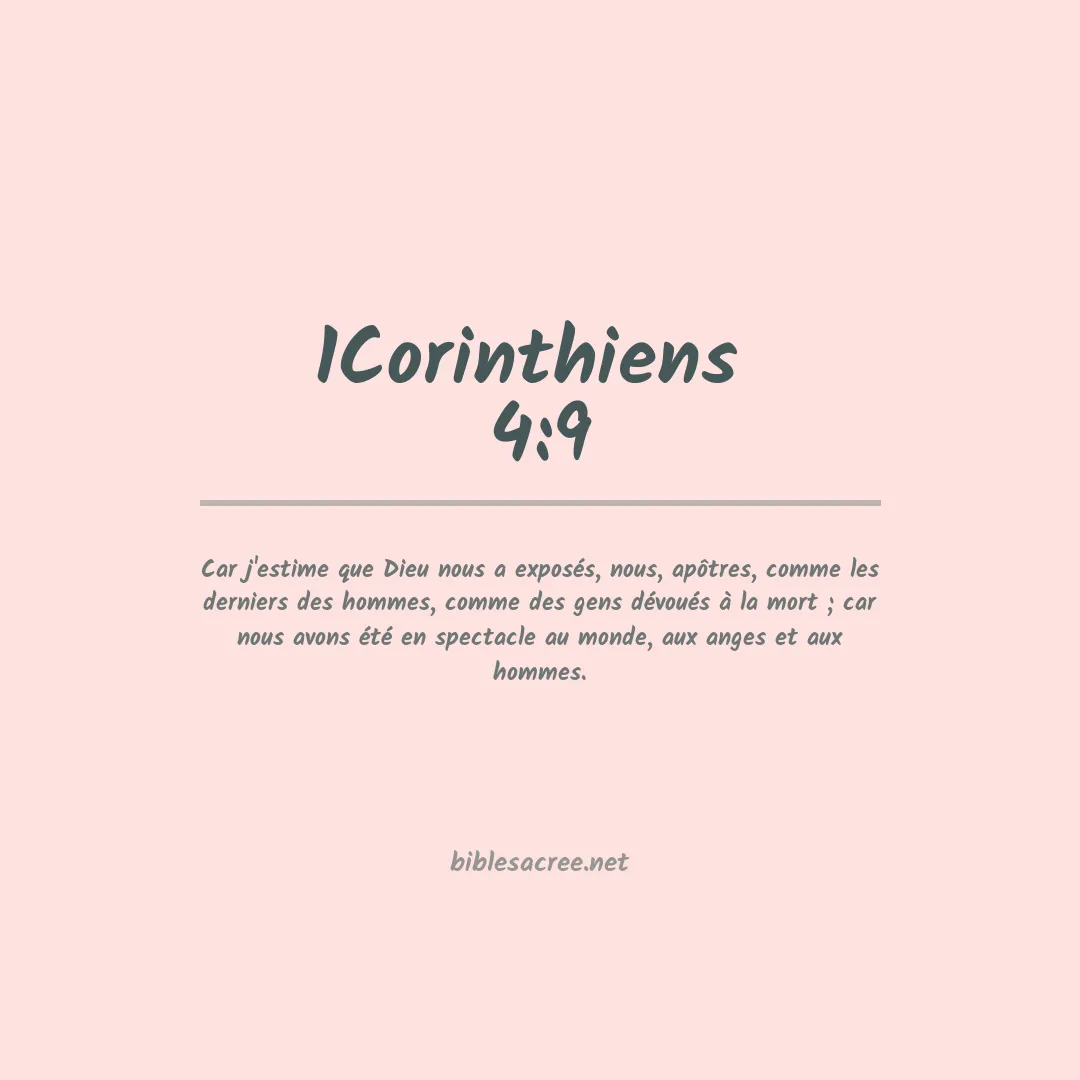 1Corinthiens  - 4:9