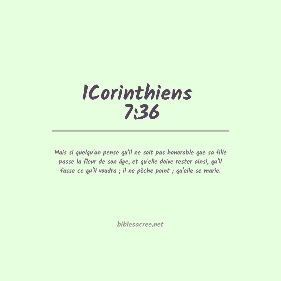 1Corinthiens  - 7:36