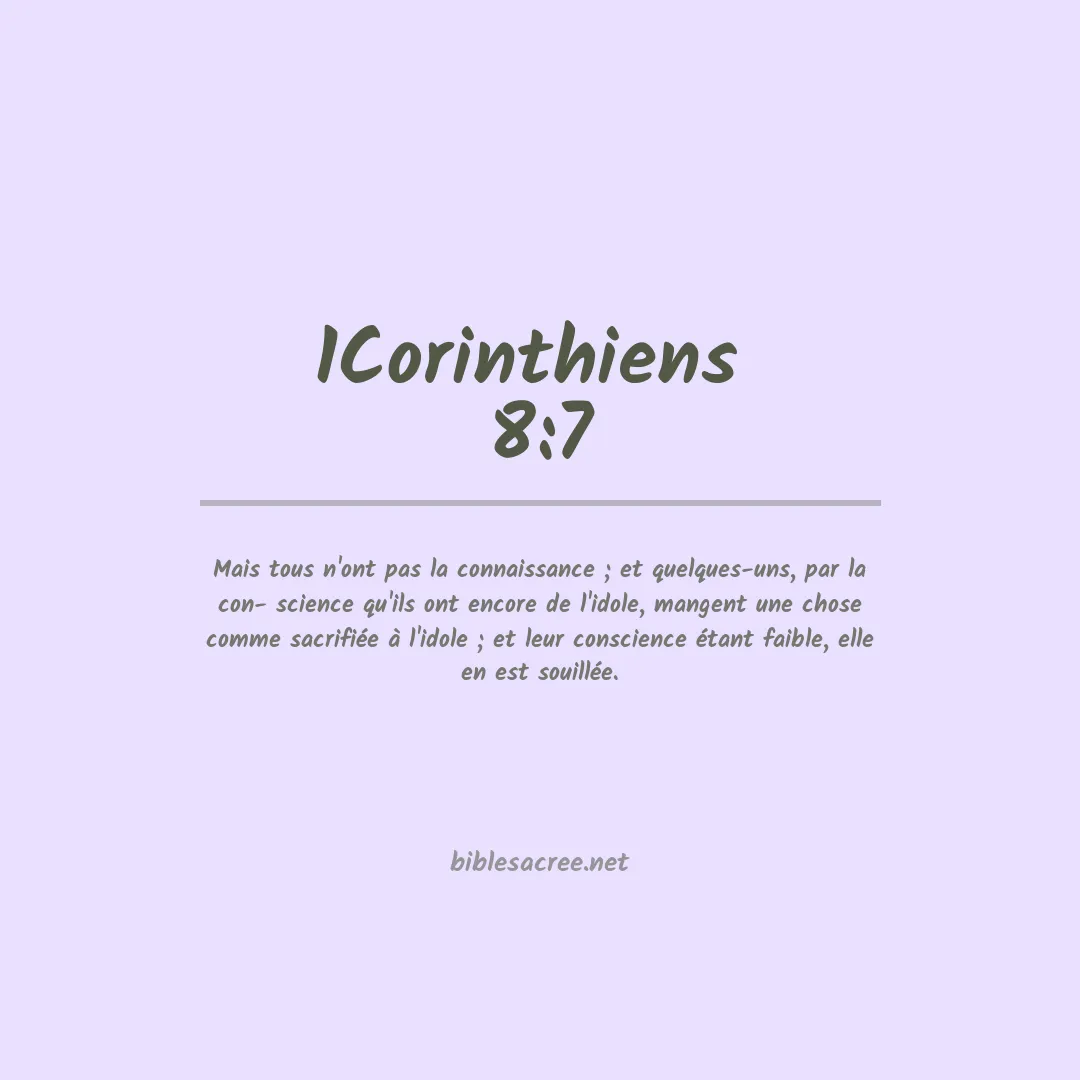 1Corinthiens  - 8:7