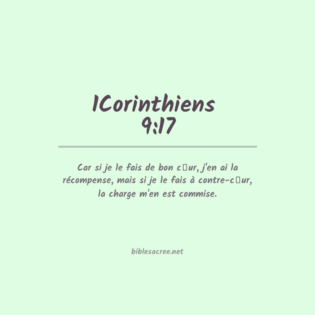 1Corinthiens  - 9:17