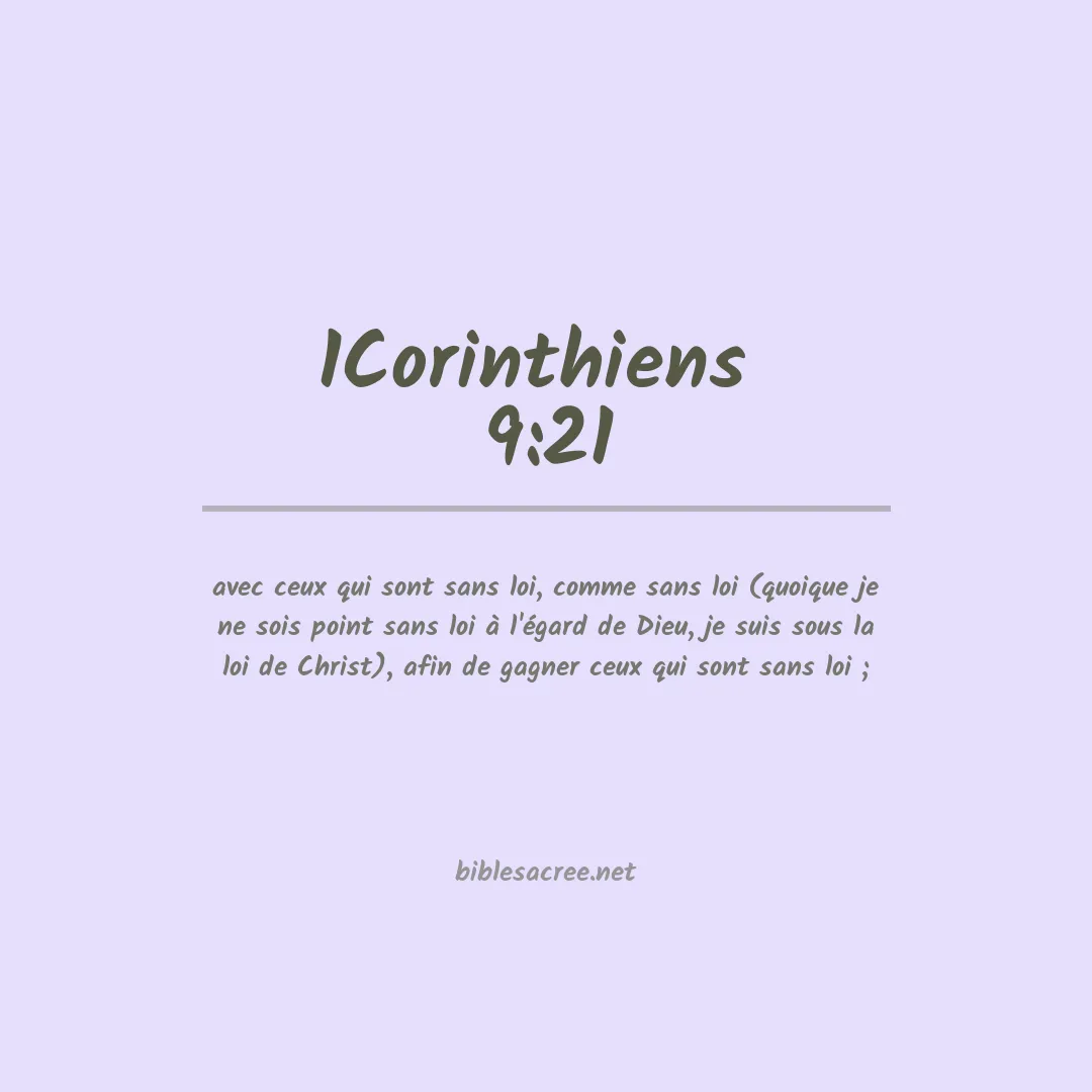 1Corinthiens  - 9:21