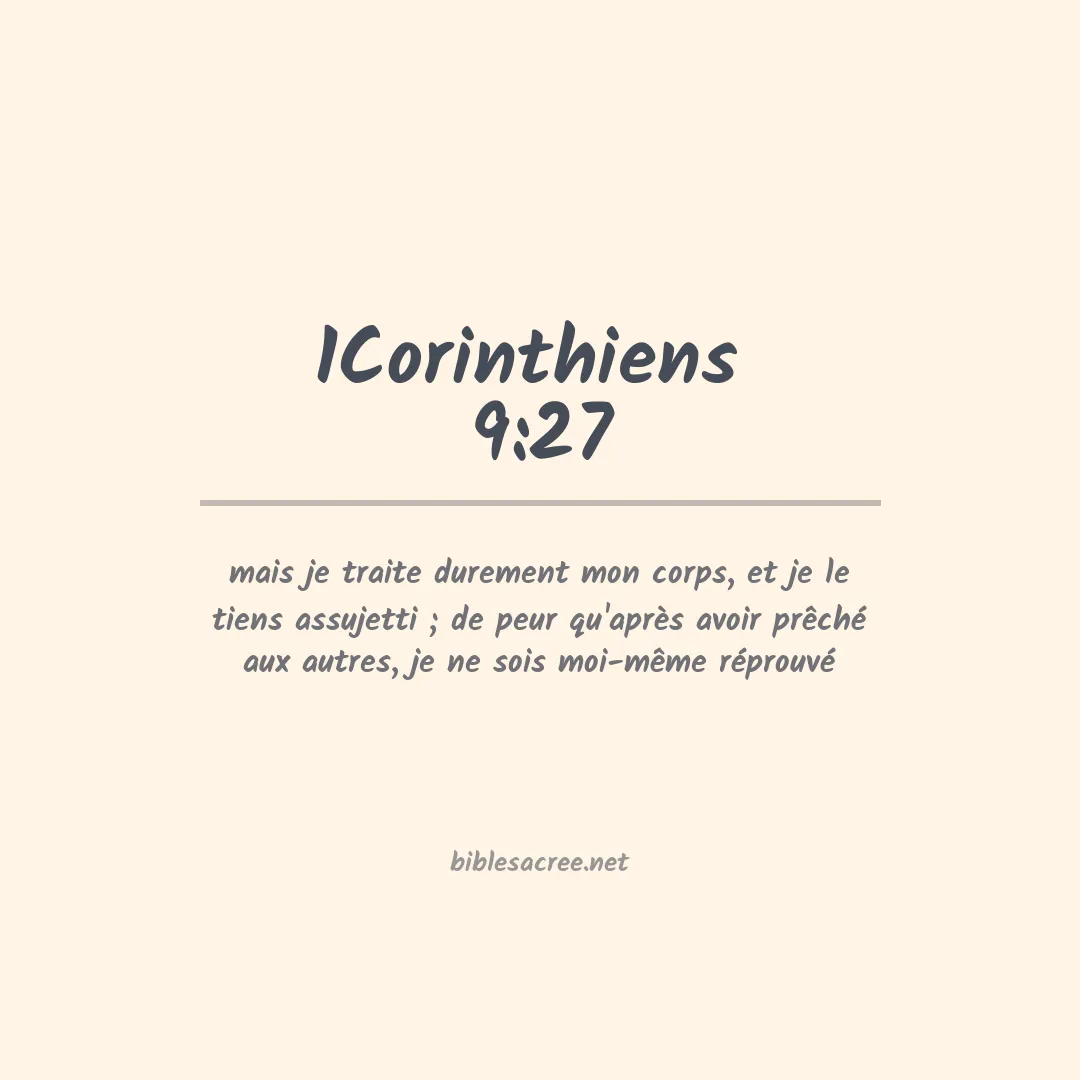 1Corinthiens  - 9:27