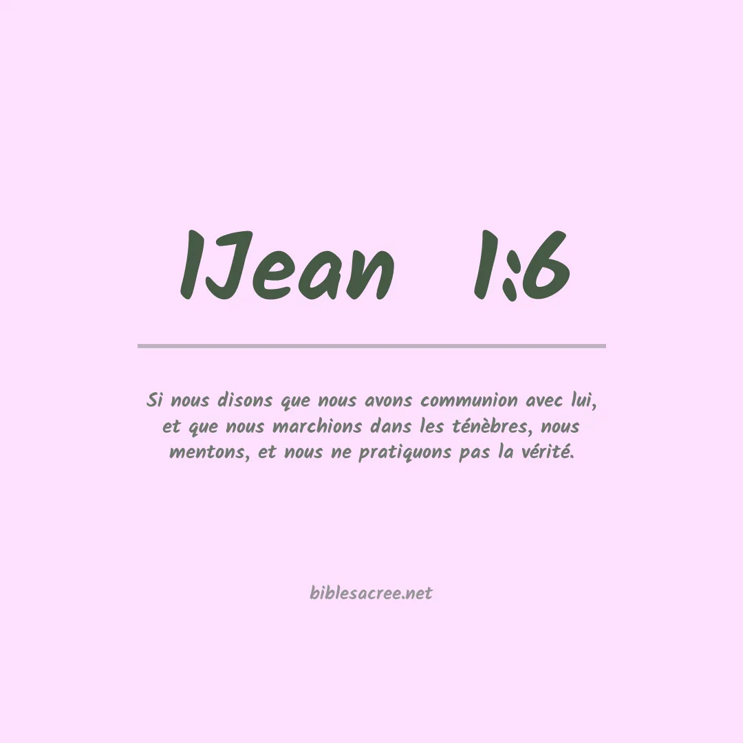 1Jean  - 1:6