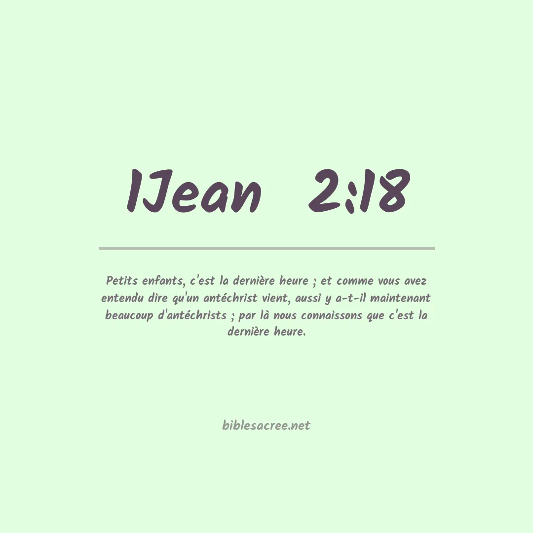 1Jean  - 2:18