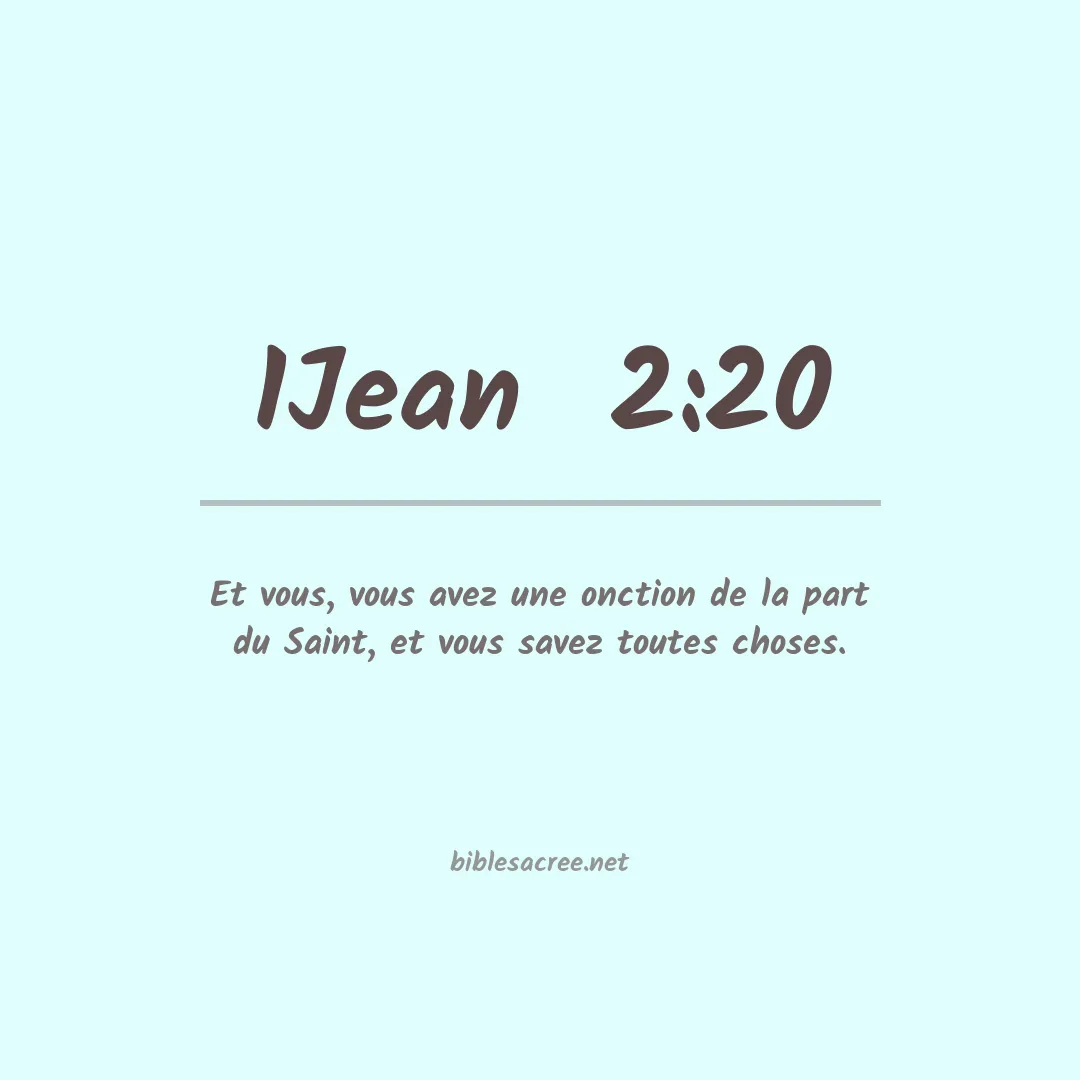 1Jean  - 2:20