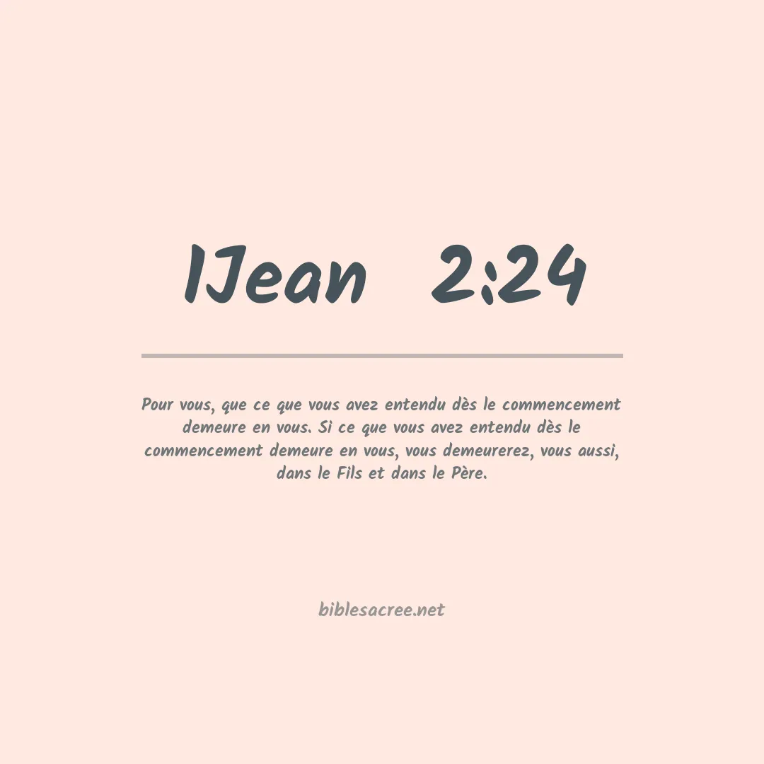1Jean  - 2:24
