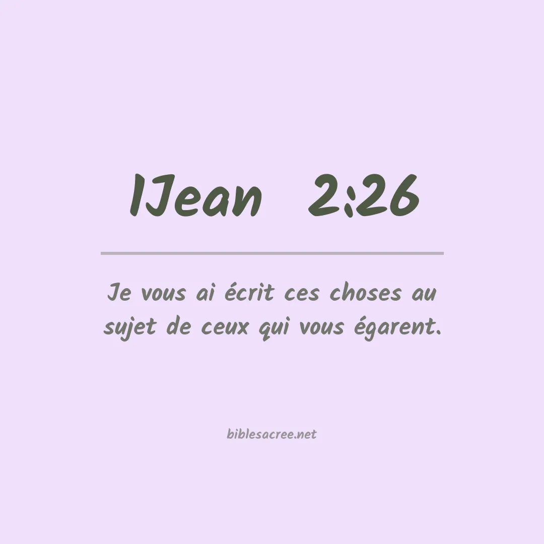 1Jean  - 2:26