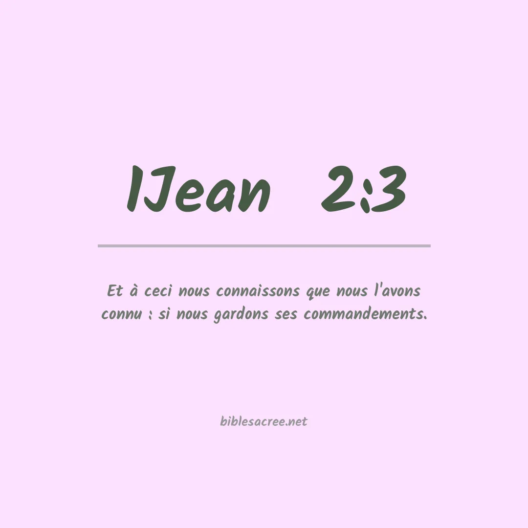 1Jean  - 2:3