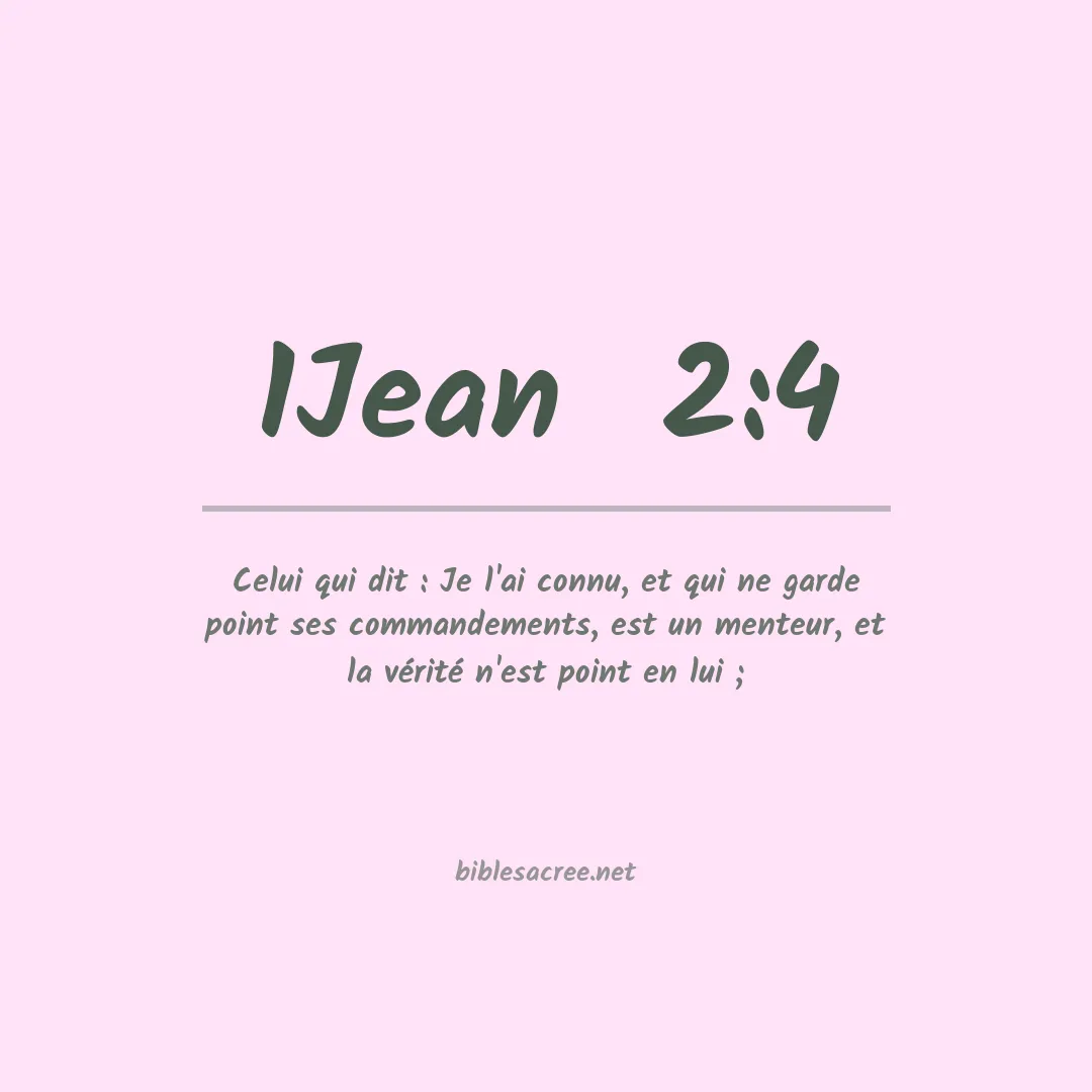 1Jean  - 2:4