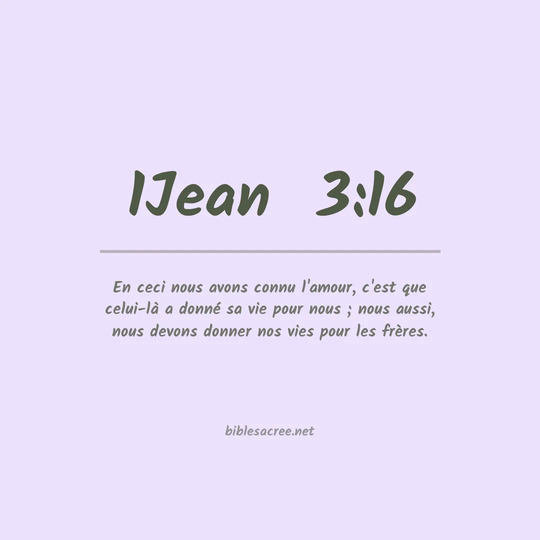 1Jean  - 3:16