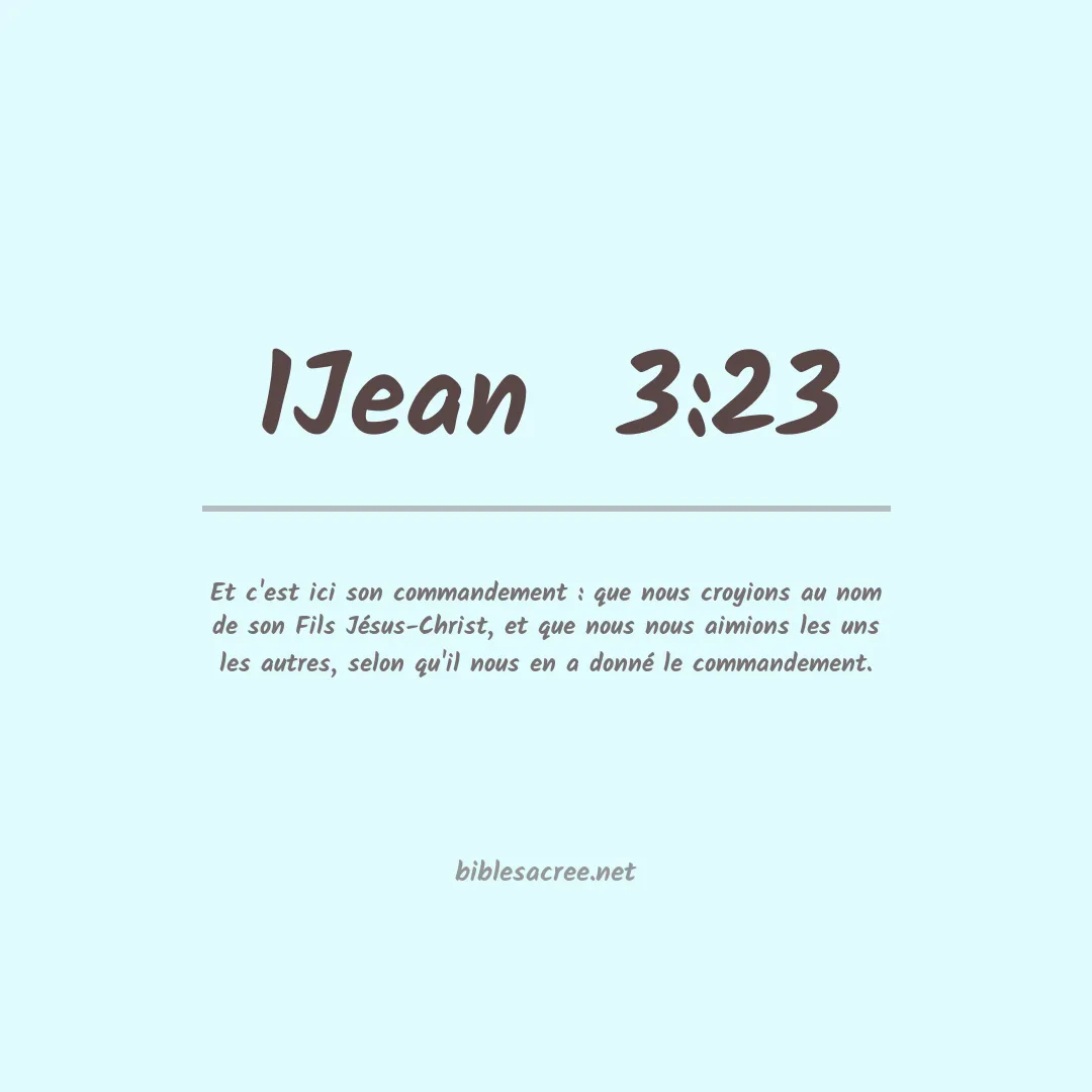 1Jean  - 3:23
