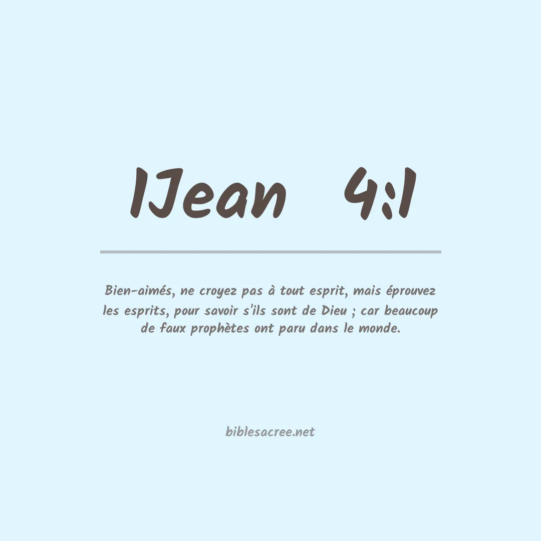 1Jean  - 4:1