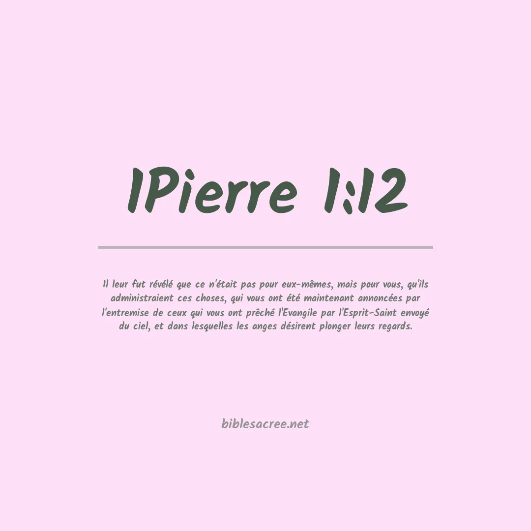 1Pierre - 1:12