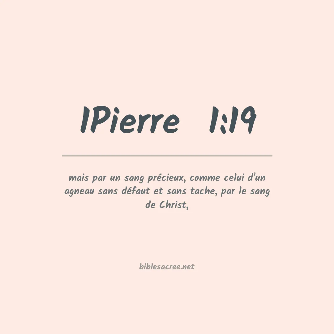 1Pierre  - 1:19