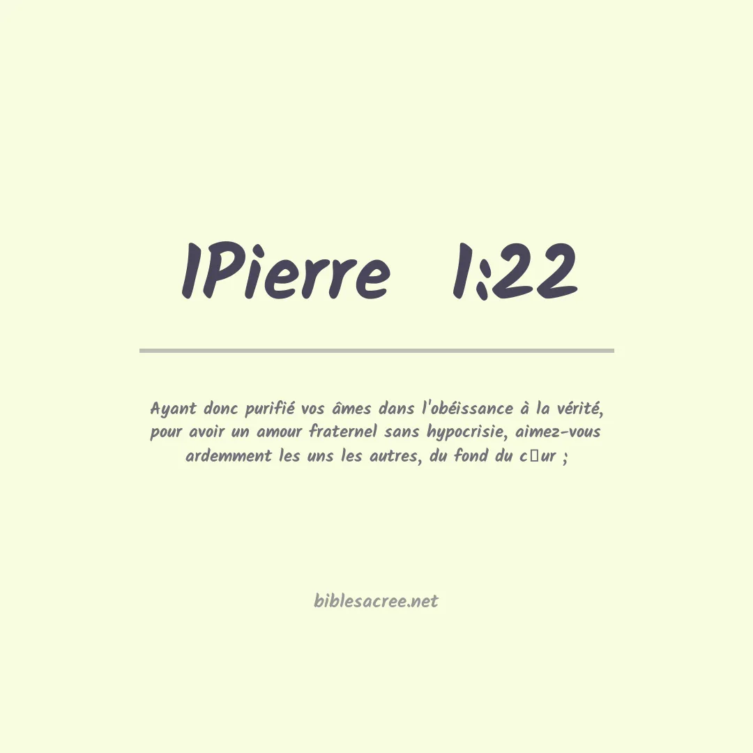 1Pierre  - 1:22