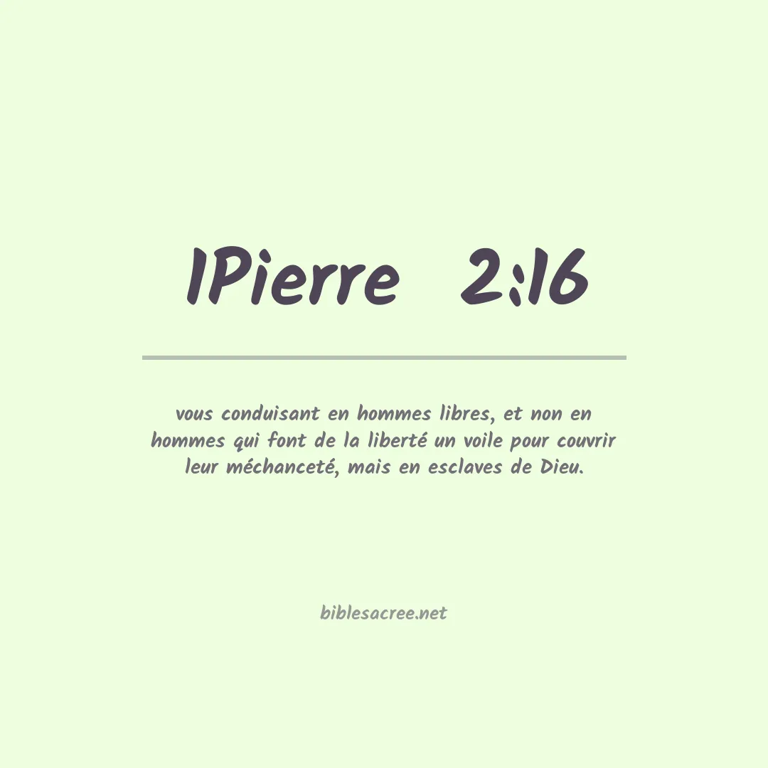 1Pierre  - 2:16