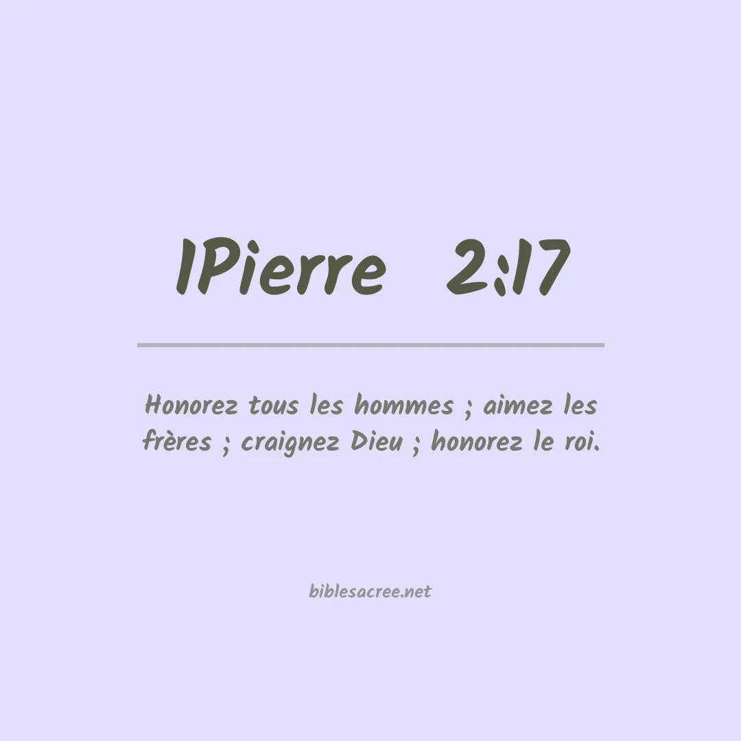 1Pierre  - 2:17