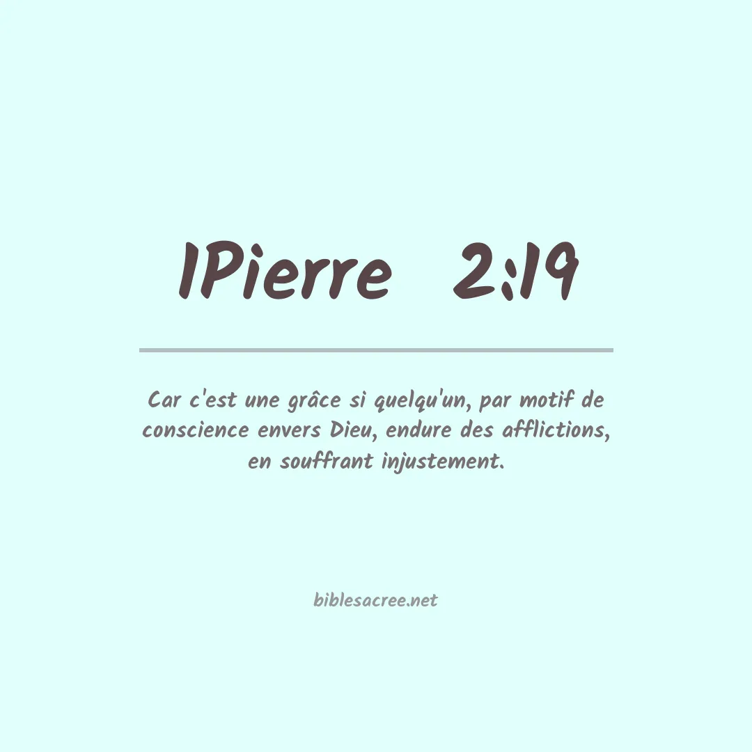 1Pierre  - 2:19