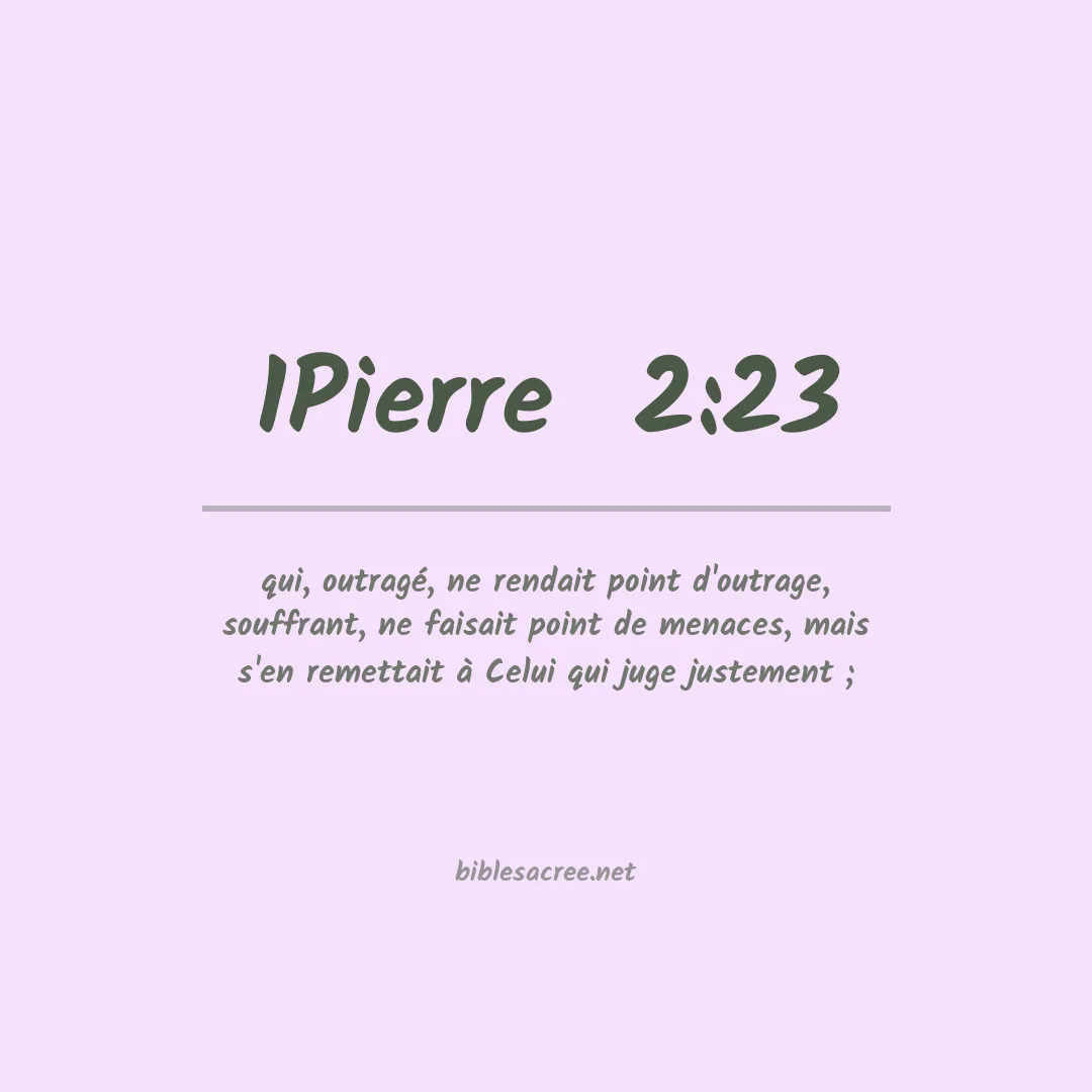 1Pierre  - 2:23