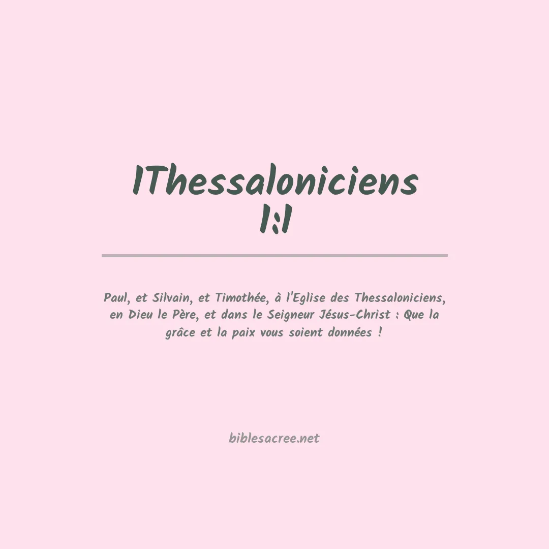 1Thessaloniciens - 1:1