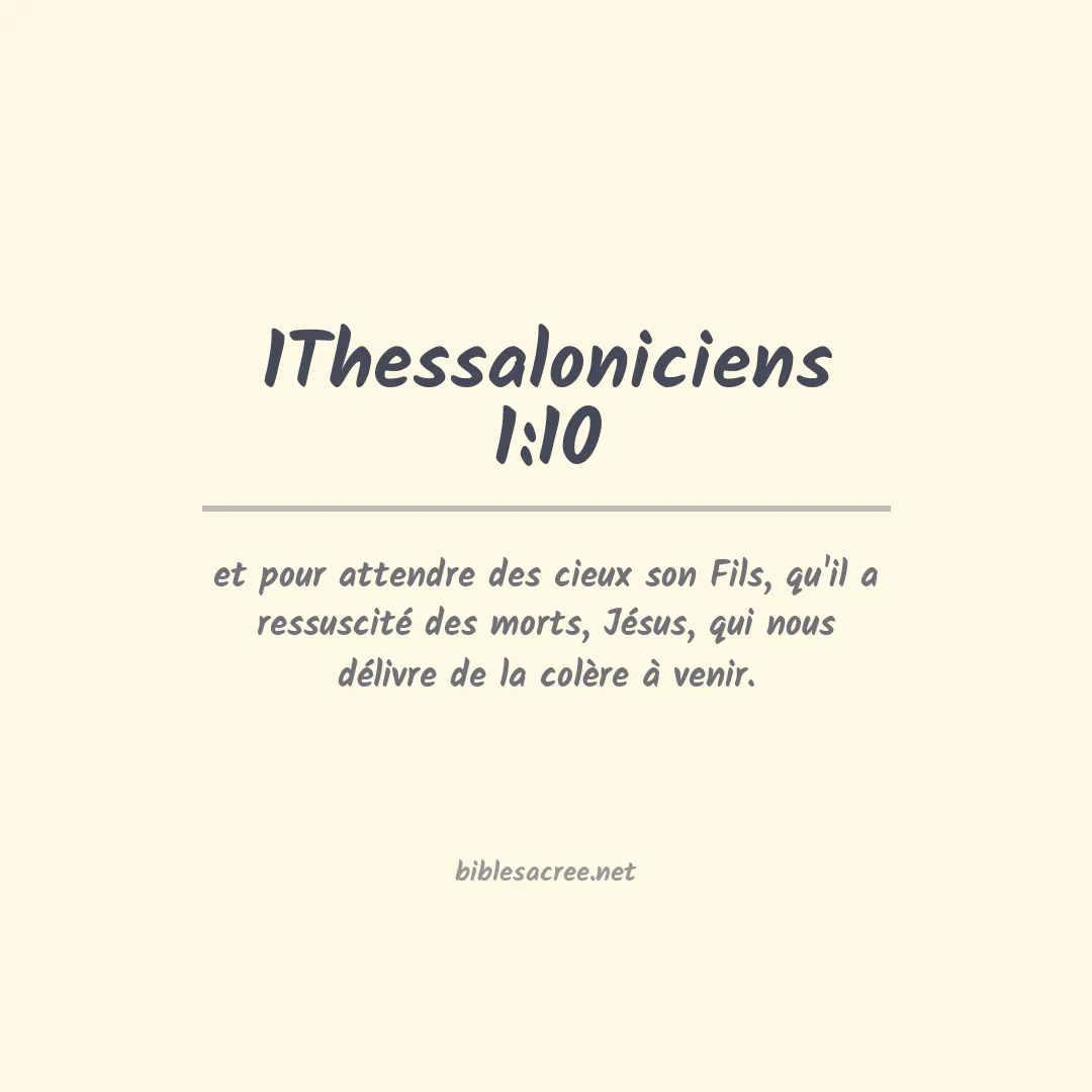 1Thessaloniciens - 1:10