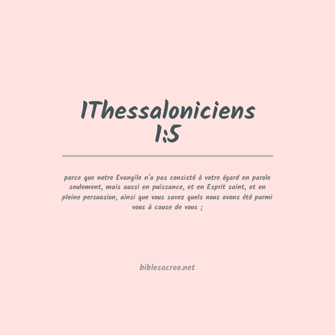 1Thessaloniciens - 1:5